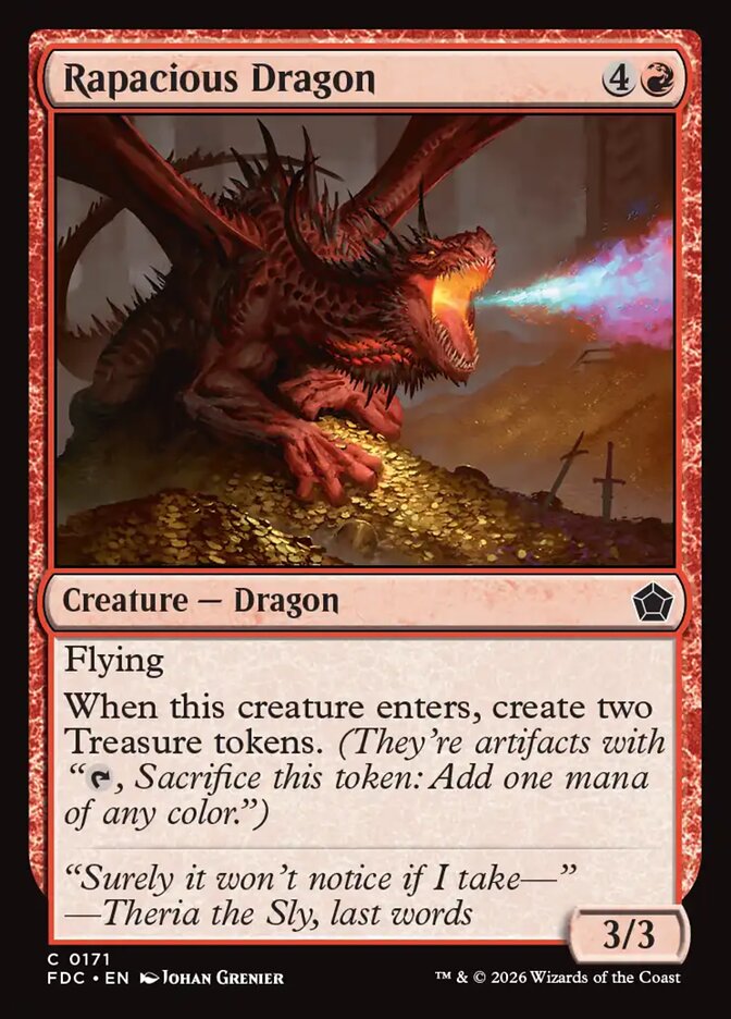 Rapacious Dragon [Foundations Commander]