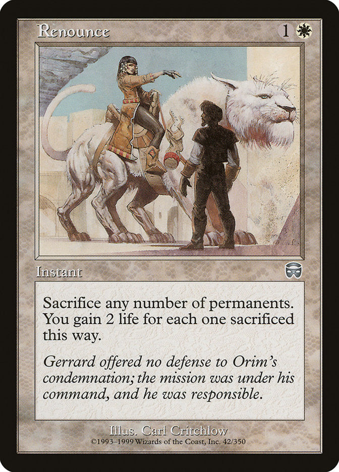 Renounce [Mercadian Masques] [Foil]