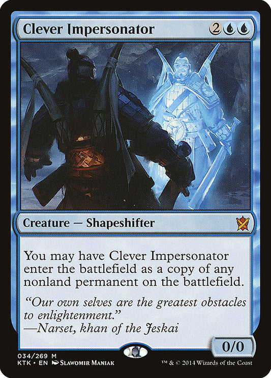 Clever Impersonator [Khans of Tarkir] [Foil]
