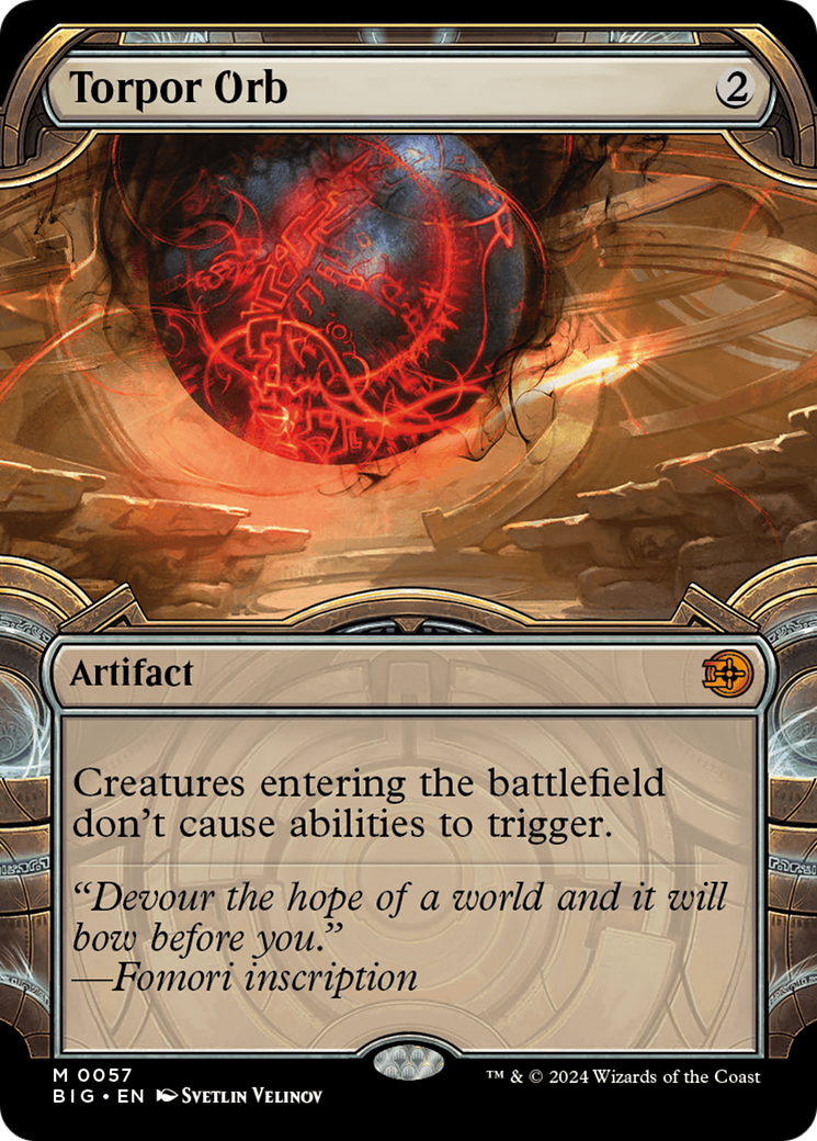 Torpor Orb (Showcase) [Outlaws of Thunder Junction: The Big Score] [Foil]