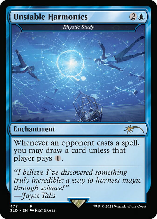 Rhystic Study - Unstable Harmonics [Secret Lair Drop Series] [Foil]