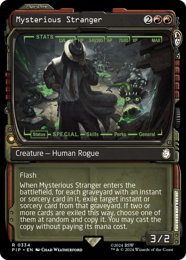 Mysterious Stranger (Showcase) [Fallout] [Foil]