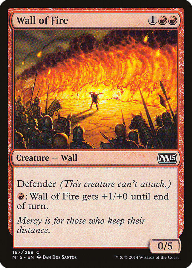 Wall of Fire [Core Set 2015] [Foil]