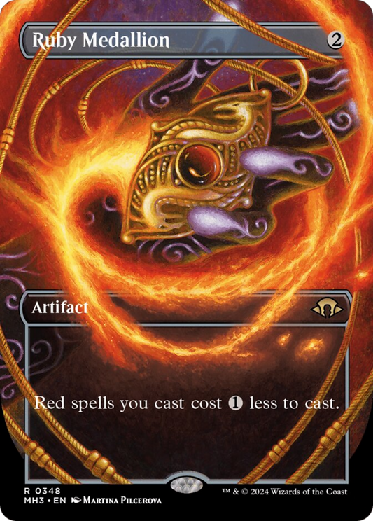 Ruby Medallion (Borderless) [Modern Horizons 3] [Foil]
