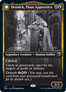 Dennick, Pious Apprentice // Dennick, Pious Apparition [Innistrad: Double Feature] [Foil]