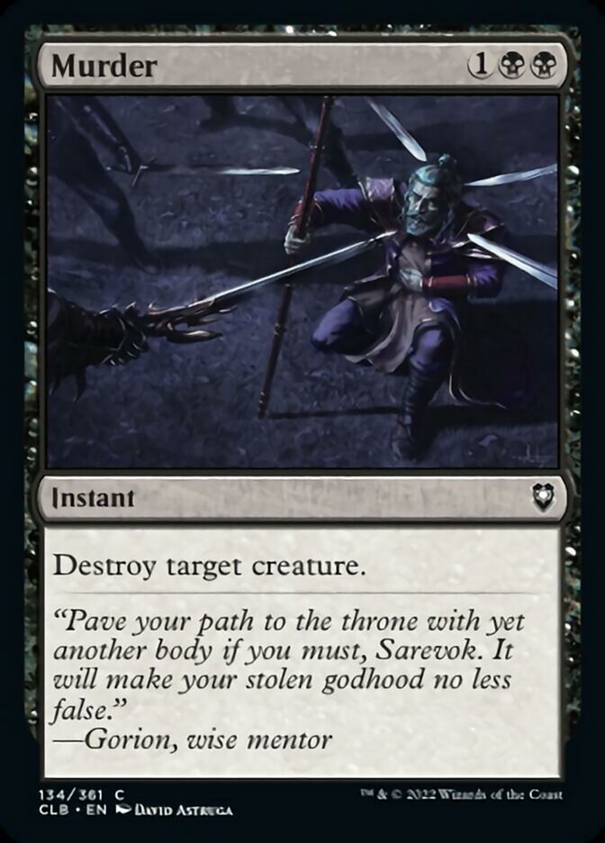 Murder [Commander Legends: Battle for Baldur's Gate] [Foil]