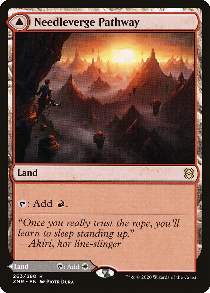 Needleverge Pathway // Pillarverge Pathway [Zendikar Rising] [Foil]