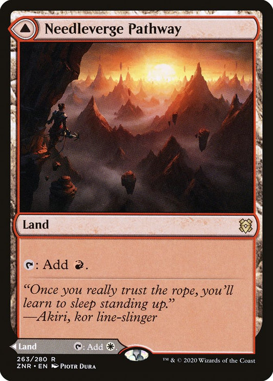 Needleverge Pathway // Pillarverge Pathway [Zendikar Rising] [Foil]