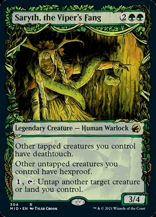 Saryth, the Viper's Fang (Showcase Equinox) [Innistrad: Midnight Hunt] [Foil]