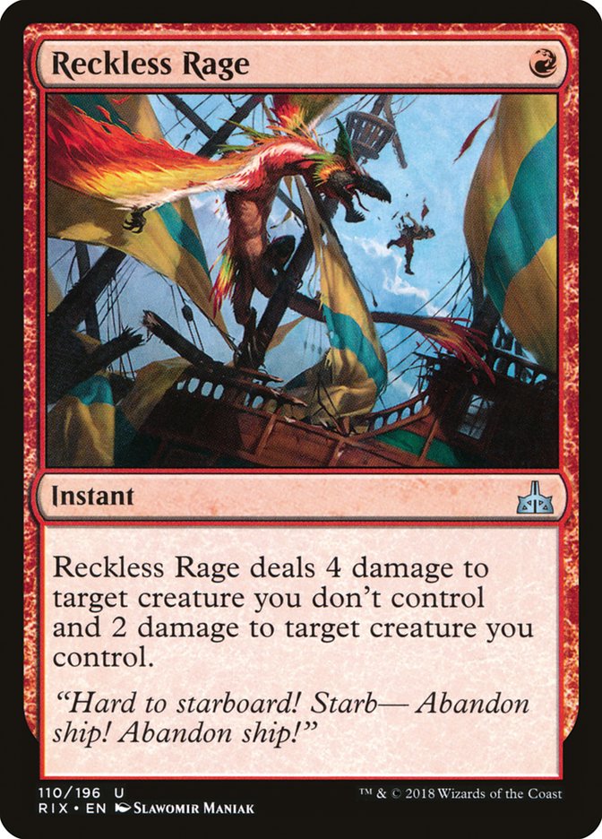 Reckless Rage [Rivals of Ixalan] [Foil]