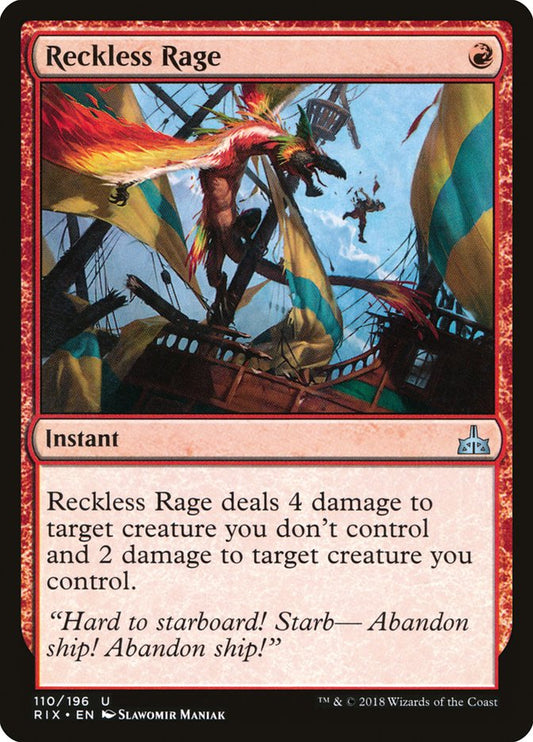 Reckless Rage [Rivals of Ixalan] [Foil]