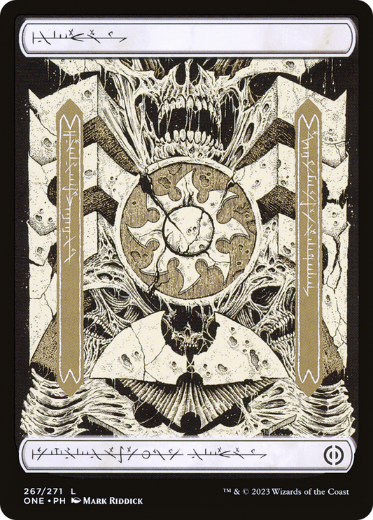 Plains (267) (Phyrexian) [Phyrexia: All Will Be One] [Foil]