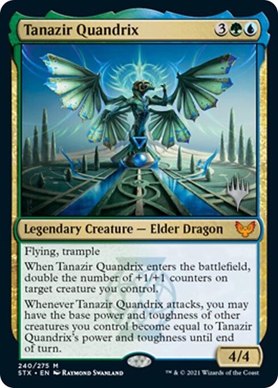Tanazir Quandrix (Promo Pack) [Strixhaven: School of Mages Promos] [Foil]