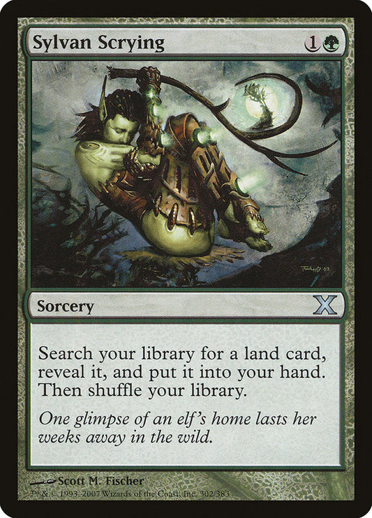Sylvan Scrying [Tenth Edition] [Foil]