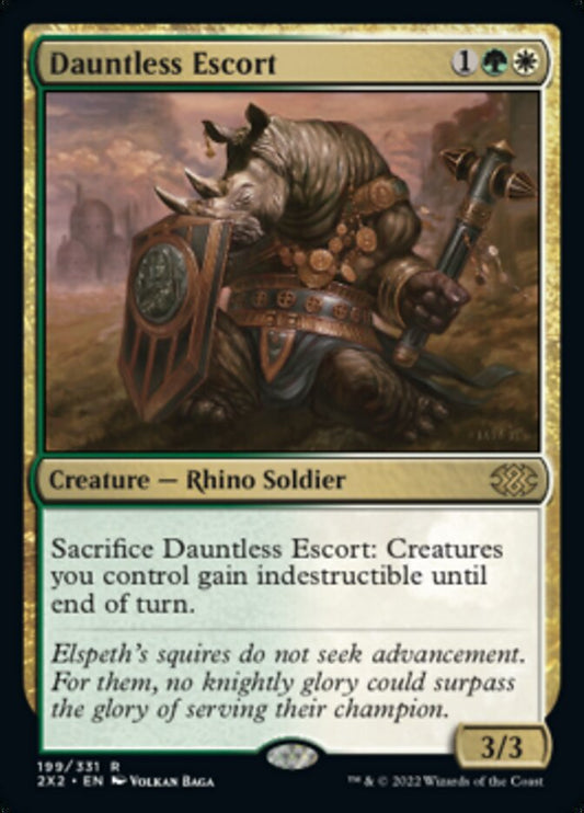 Dauntless Escort [Double Masters 2022] [Foil]