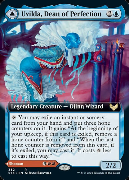 Uvilda, Dean of Perfection // Nassari, Dean of Expression (Extended Art) [Strixhaven: School of Mages] [Foil]