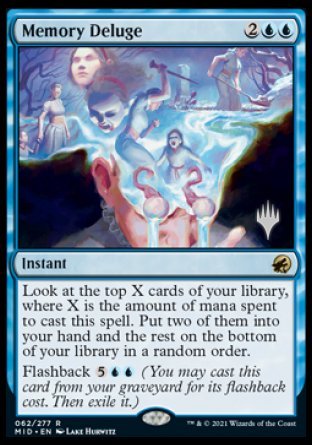 Memory Deluge (Promo Pack) [Innistrad: Midnight Hunt Promos] [Foil]