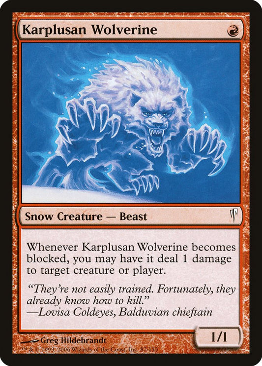 Karplusan Wolverine [Coldsnap] [Foil]