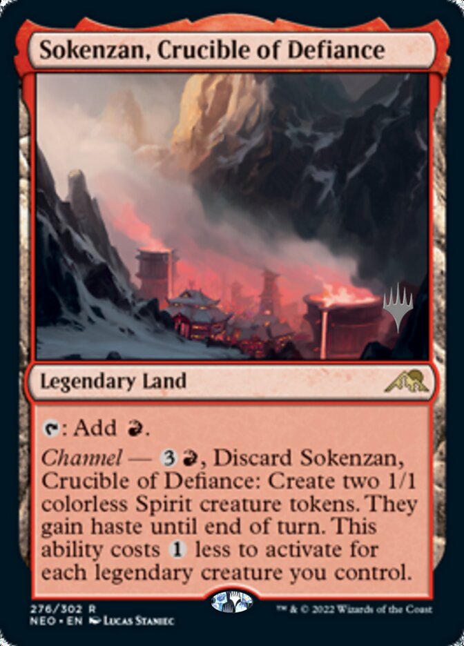 Sokenzan, Crucible of Defiance (Promo Pack) [Kamigawa: Neon Dynasty Promos] [Foil]