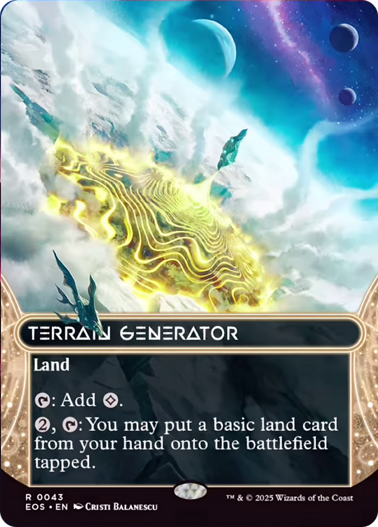 Terrain Generator (0043) (Borderless) [Edge of Eternities: Stellar Sights] [Foil]
