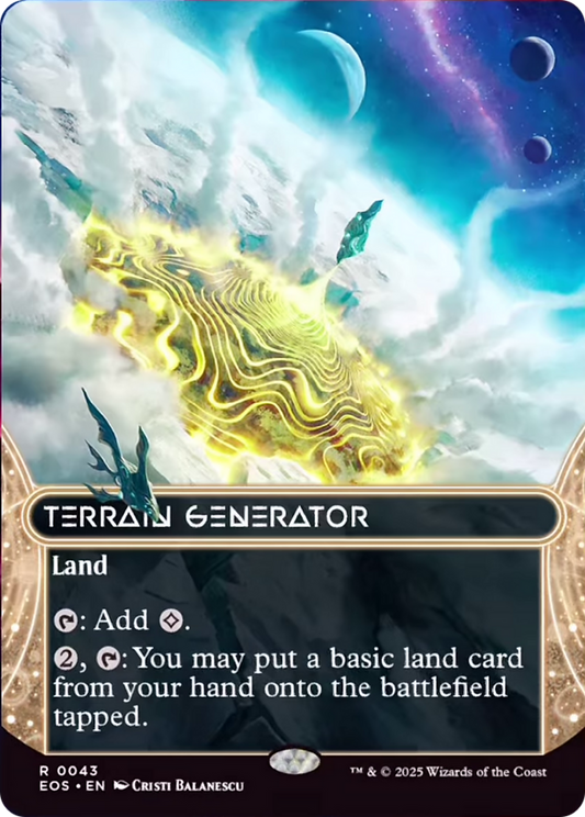 Terrain Generator (0043) (Borderless) [Edge of Eternities: Stellar Sights] [Foil]
