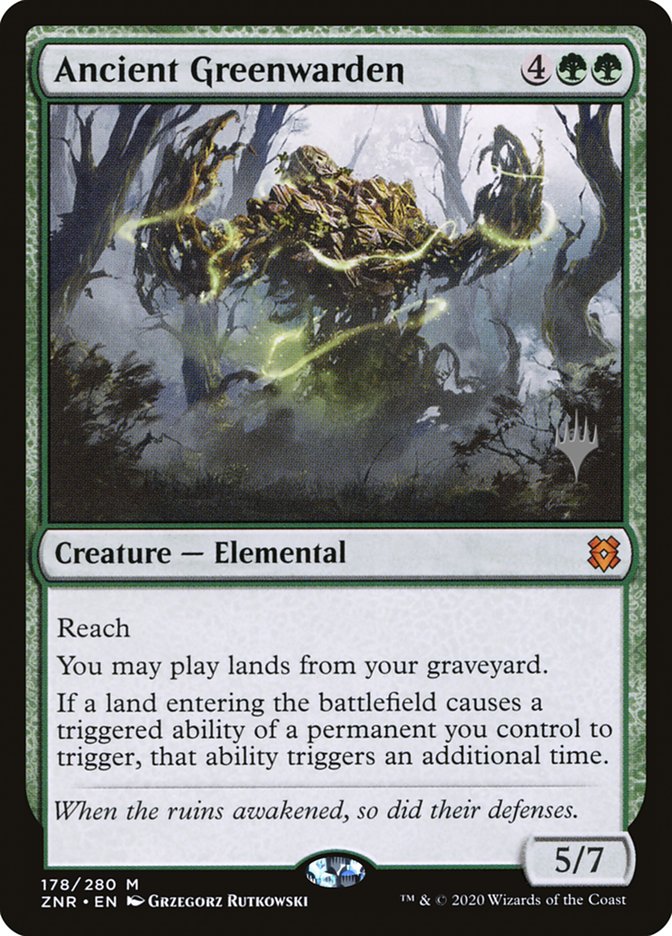 Ancient Greenwarden (Promo Pack) [Zendikar Rising Promos] [Foil]