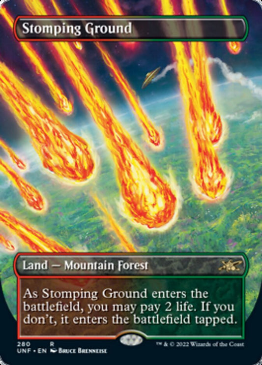 Stomping Ground (Borderless) [Unfinity] [Foil]