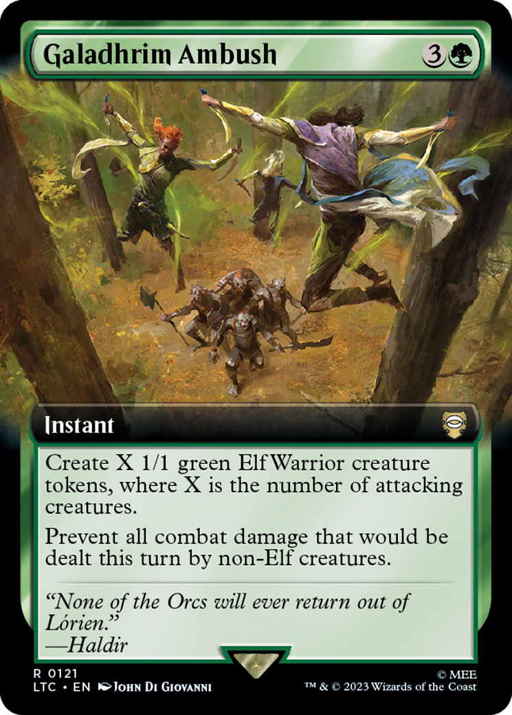 Galadhrim Ambush (Extended Art) [The Lord of the Rings: Tales of Middle-Earth Commander] [Foil]