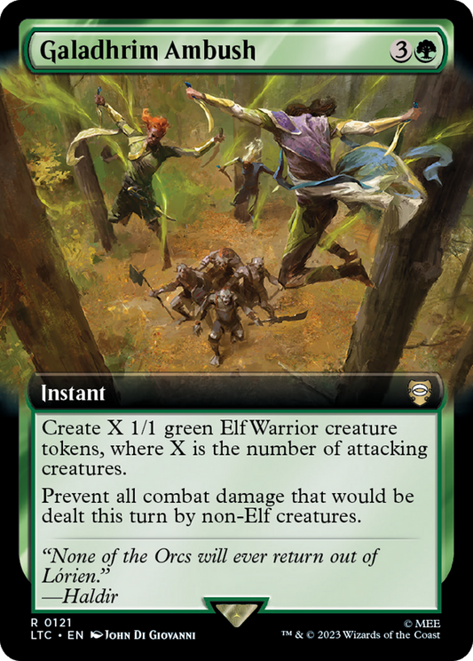 Galadhrim Ambush (Extended Art) [The Lord of the Rings: Tales of Middle-Earth Commander] [Foil]