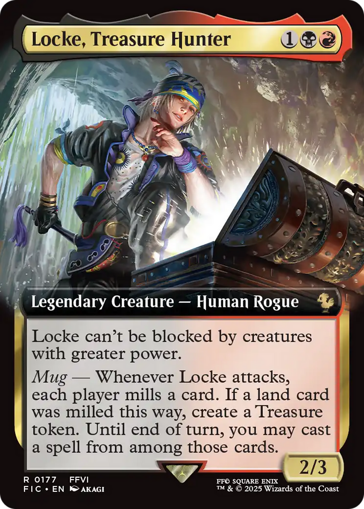 Locke, Treasure Hunter (Extended Art) [FINAL FANTASY Commander] [Foil]