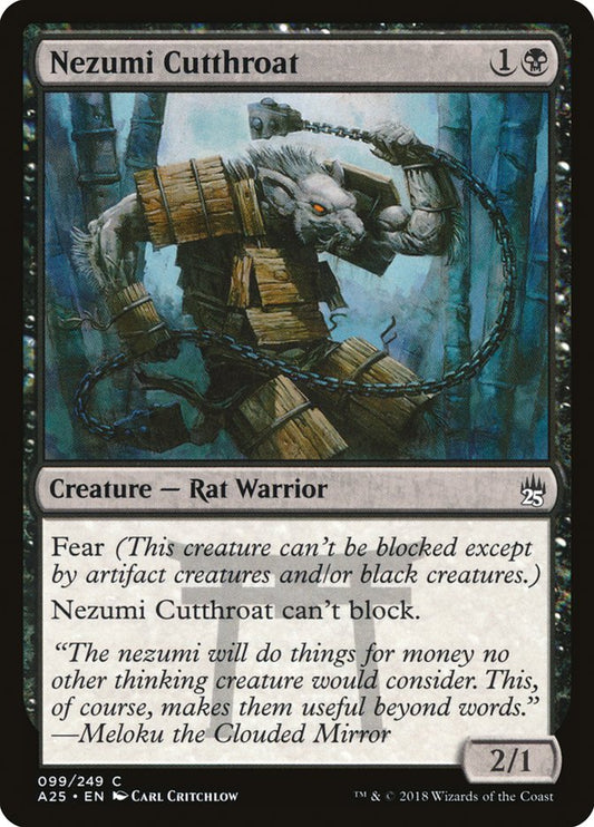 Nezumi Cutthroat [Masters 25] [Foil]