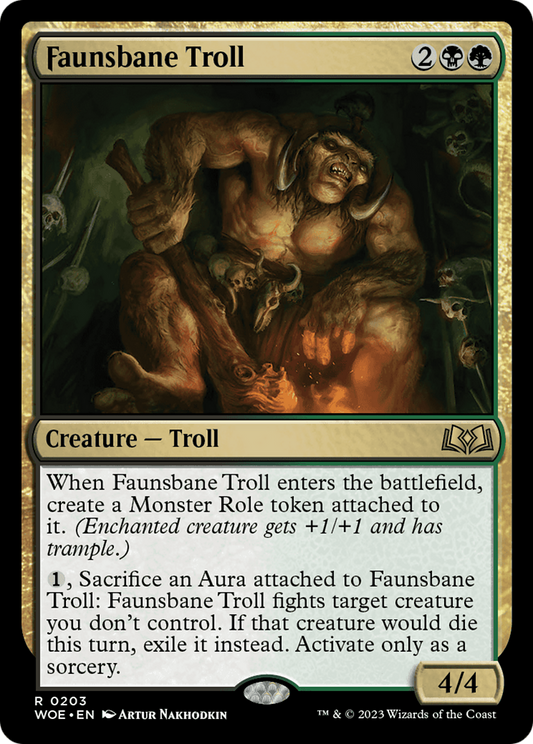 Faunsbane Troll [Wilds of Eldraine] [Foil]