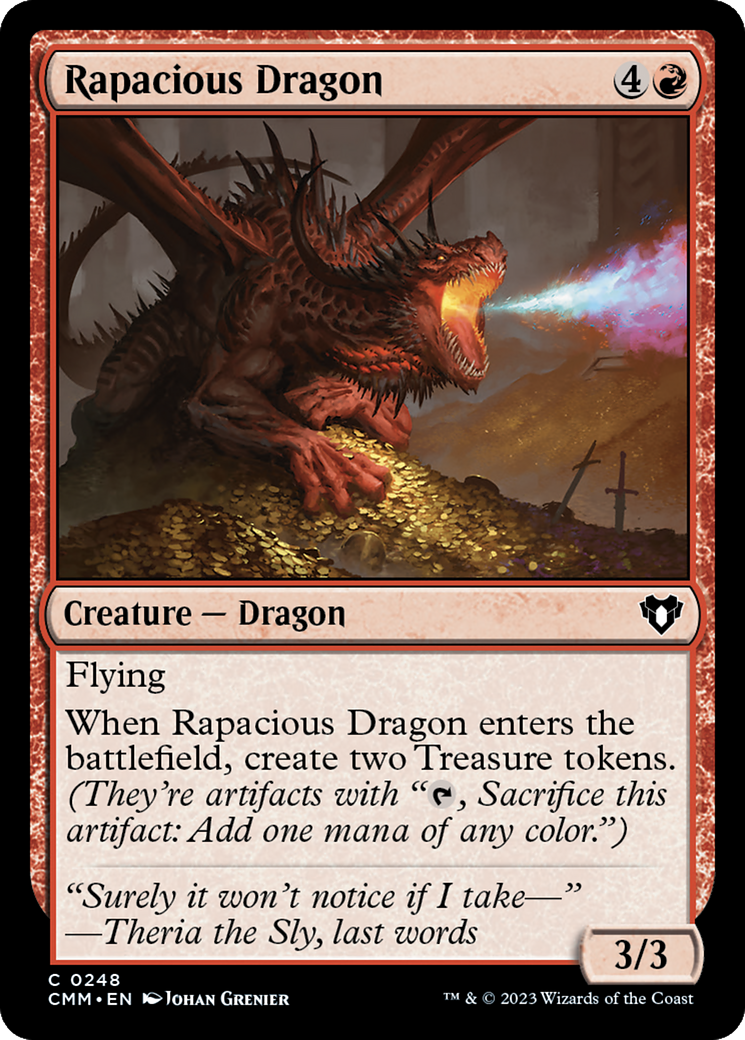 Rapacious Dragon [Commander Masters] [Foil]