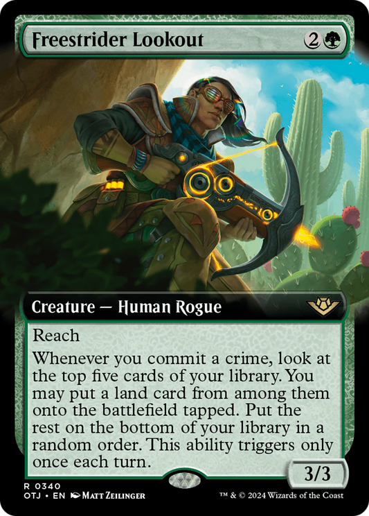 Freestrider Lookout (Extended Art) [Outlaws of Thunder Junction] [Foil]