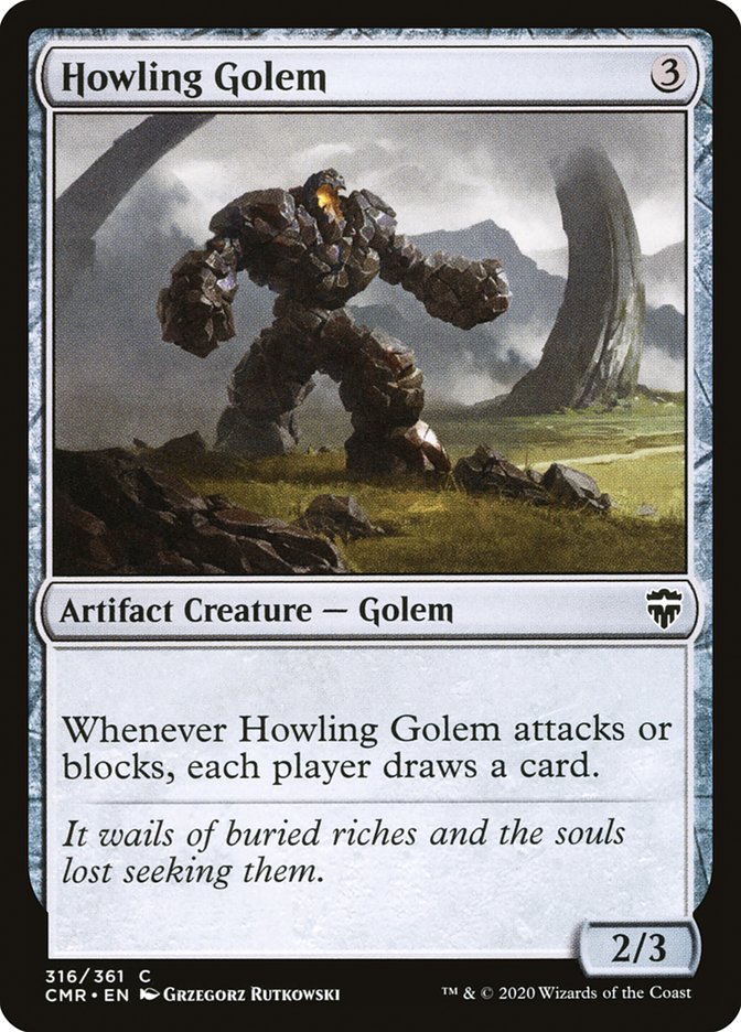 Howling Golem [Commander Legends] [Foil]