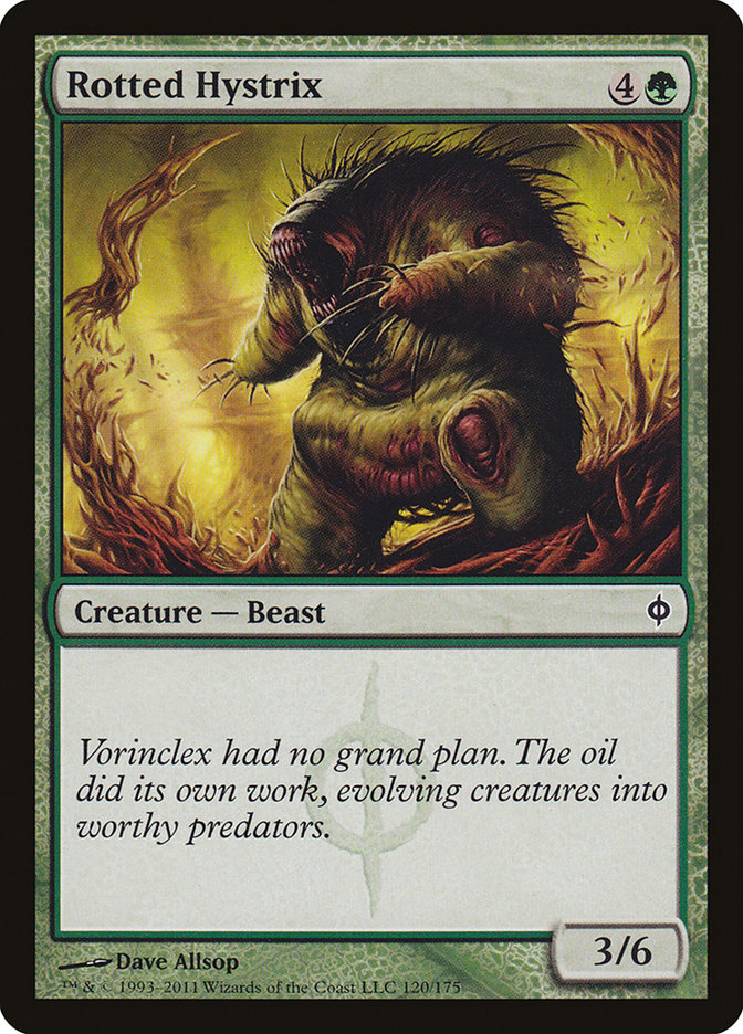 Rotted Hystrix [New Phyrexia] [Foil]