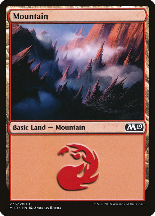 Mountain (276) [Core Set 2019] [Foil]