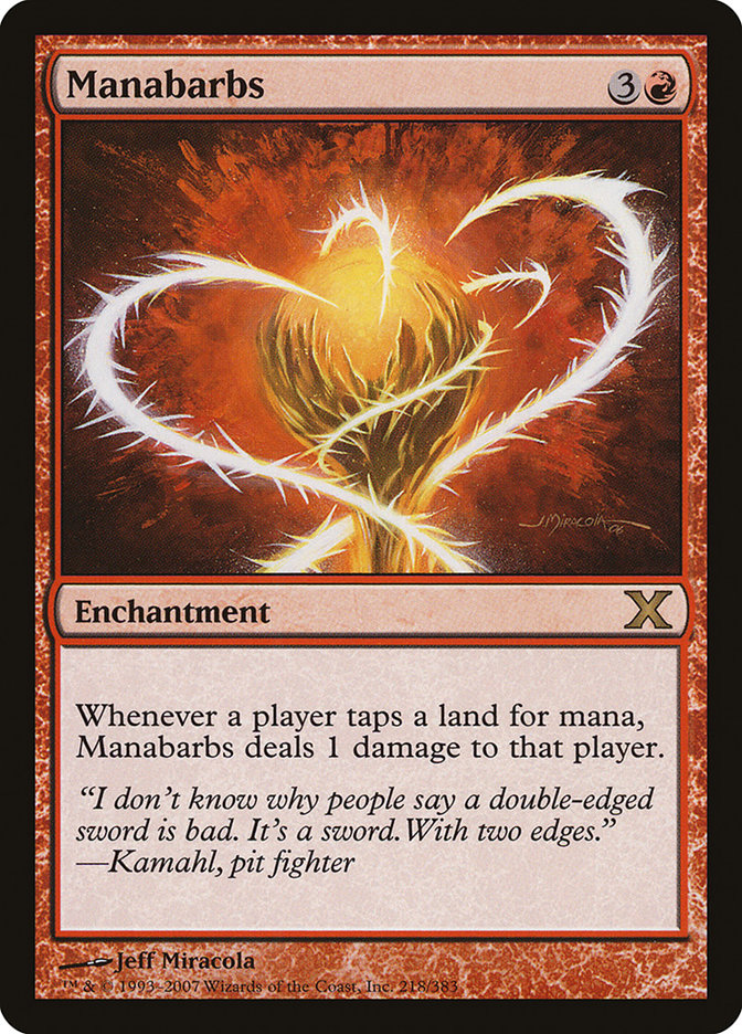 Manabarbs [Tenth Edition] [Foil]