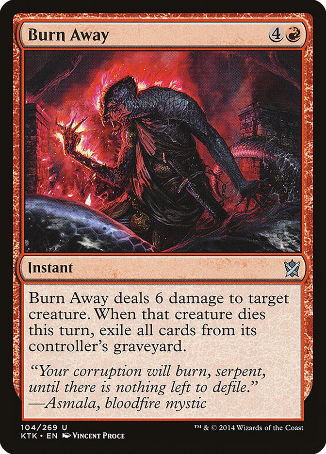 Burn Away [Khans of Tarkir] [Foil]