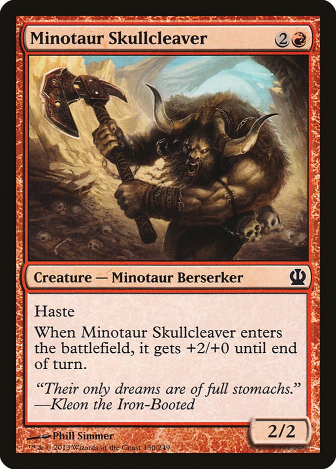 Minotaur Skullcleaver [Theros] [Foil]