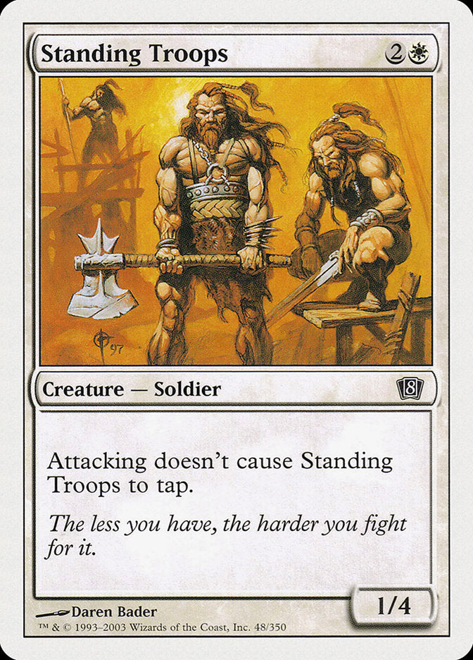 Standing Troops [Eighth Edition] [Foil]