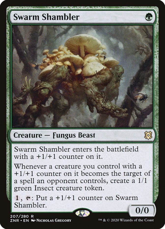 Swarm Shambler [Zendikar Rising] [Foil]