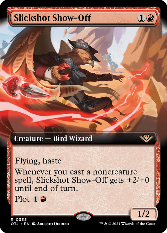 Slickshot Show-Off (Extended Art) [Outlaws of Thunder Junction] [Foil]