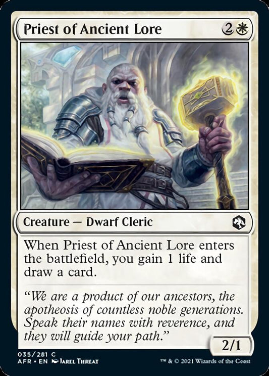 Priest of Ancient Lore [Dungeons & Dragons: Adventures in the Forgotten Realms] [Foil]