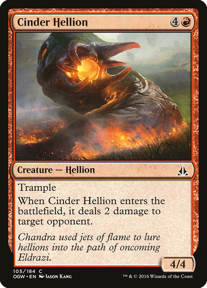 Cinder Hellion [Oath of the Gatewatch] [Foil]