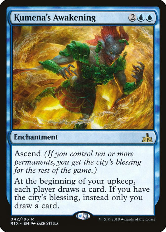 Kumena's Awakening [Rivals of Ixalan] [Foil]