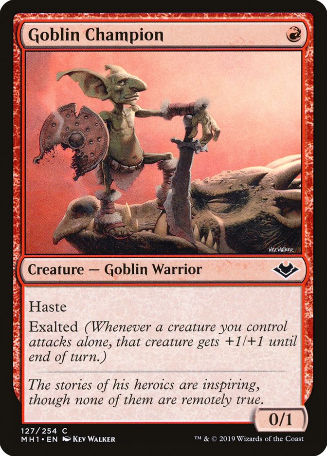 Goblin Champion [Modern Horizons] [Foil]