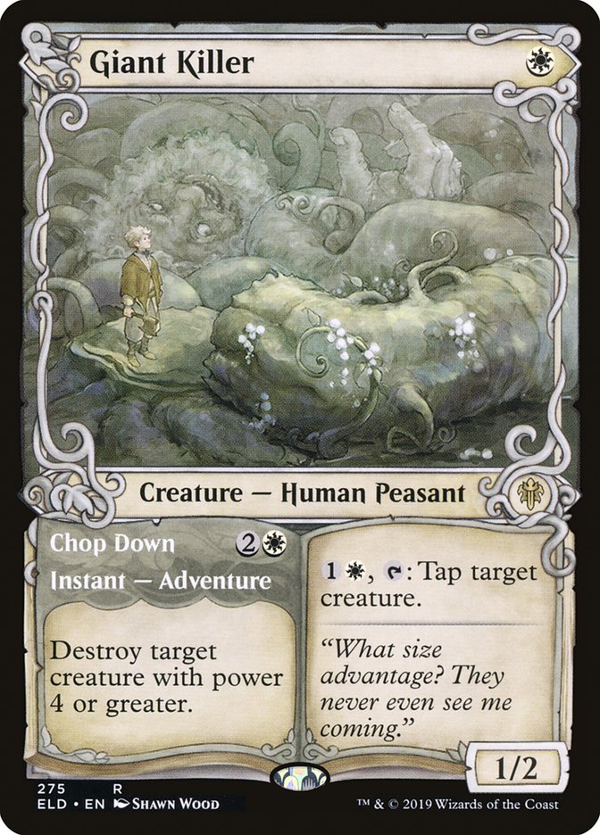 Giant Killer // Chop Down (Showcase) [Throne of Eldraine] [Foil]