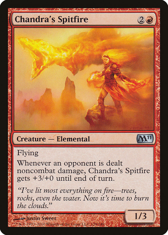Chandra's Spitfire [Core Set 2011] [Foil]