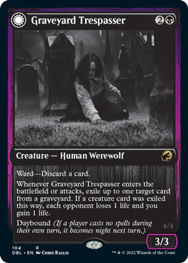 Graveyard Trespasser // Graveyard Glutton [Innistrad: Double Feature] [Foil]